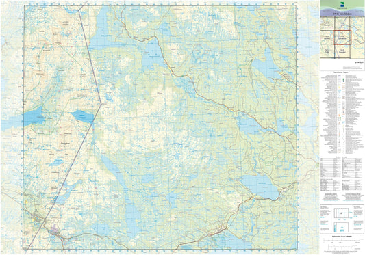 Kartverket N50 kartblad 19-G Teveldalen