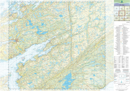 Kartverket N50 kartblad 20-C Bjugn