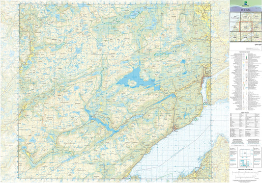 Kartverket N50 kartblad 21-D Malm