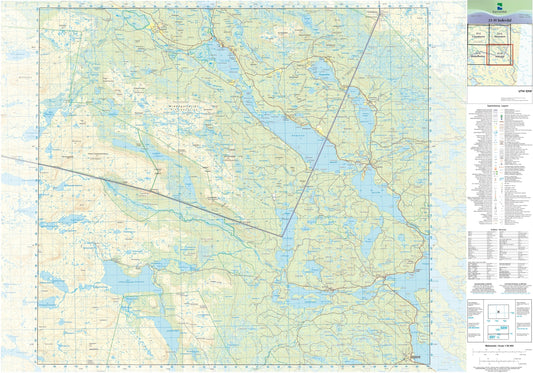 Kartverket N50 kartblad 21-H Inderdal