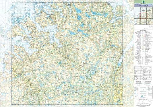 Kartverket N50 kartblad 22-C Namdalseid