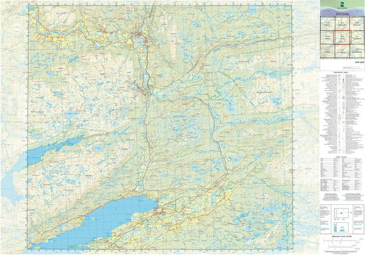 Kartverket N50 kartblad 22-E Grong