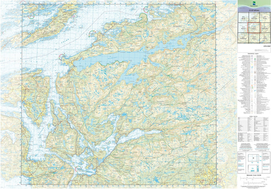 Kartverket N50 kartblad 23-B Salsnes