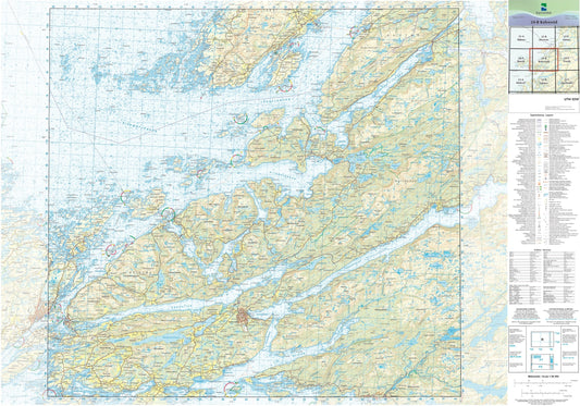 Kartverket N50 kartblad 24-B Kolvereid