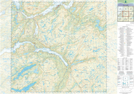 Kartverket N50 kartblad 24-C Terråk