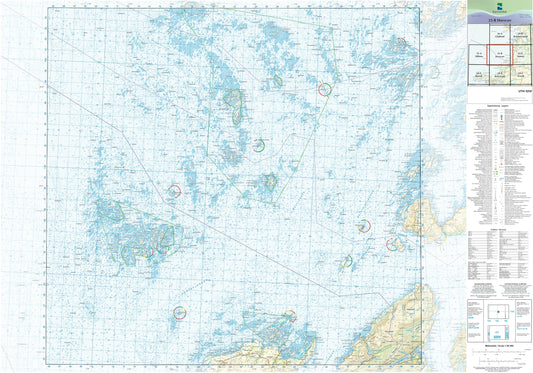 Kartverket N50 kartblad 25-B Horsvær