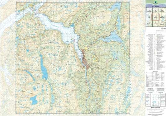 Kartverket N50 kartblad 27-C Mosjøen