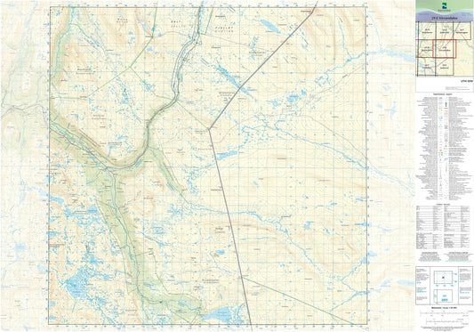 Kartverket N50 kartblad 29-E Virvassdalen