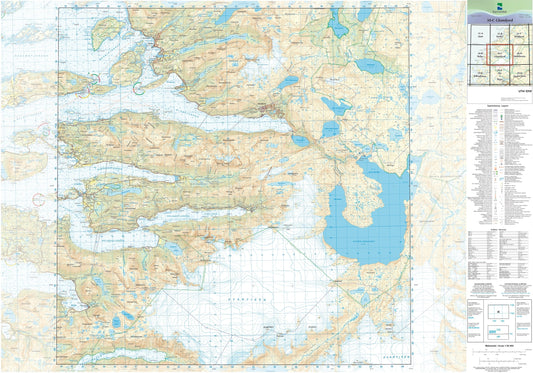 Kartverket N50 kartblad 30-C Glomfjord