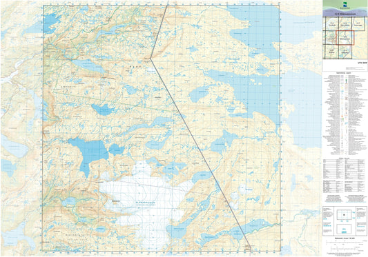 Kartverket N50 kartblad 32-E Blåmannsisen