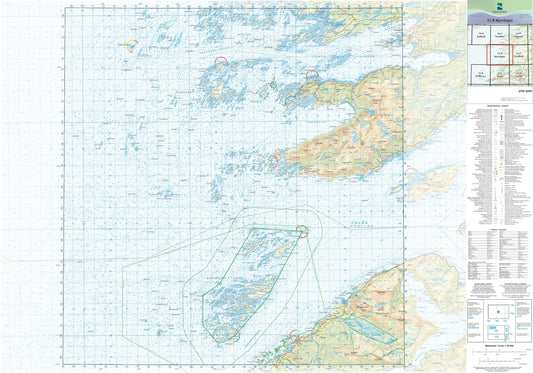 Kartverket N50 kartblad 33-B Kjerringøy