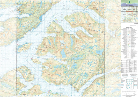 Kartverket N50 kartblad 33-C Nordfold