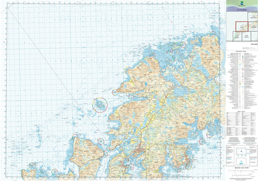 Kartverket N50 kartblad 35-A Leknes