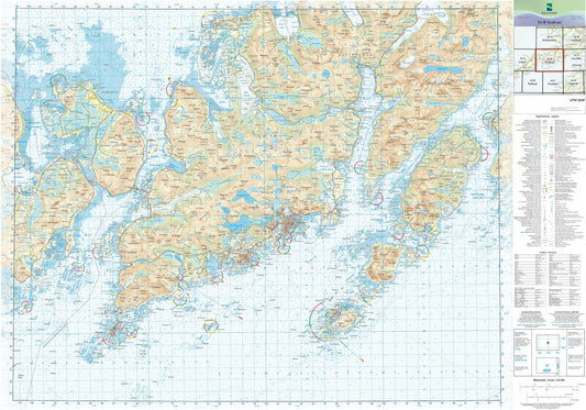 Kartverket N50 kartblad 35-B Svolvær