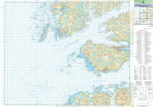 Kartverket N50 kartblad 36-A Stokmarknes