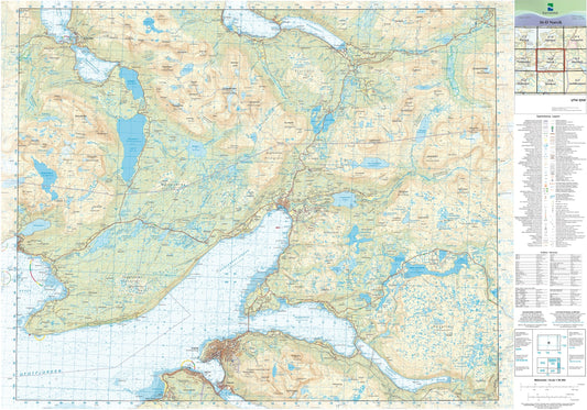 Kartverket N50 kartblad 36-D Narvik