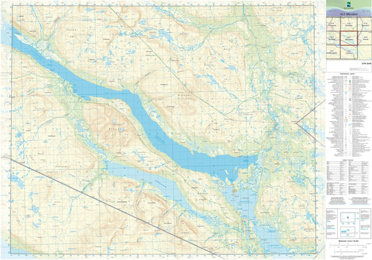Kartverket N50 kartblad 36-F Altevatnet