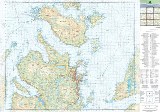 Kartverket N50 kartblad 37-C Harstad