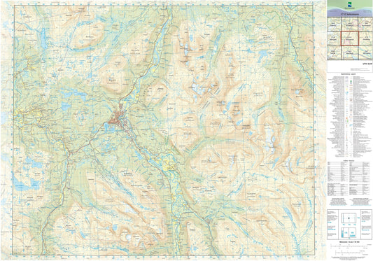 Kartverket N50 kartblad 37-E Setermoen