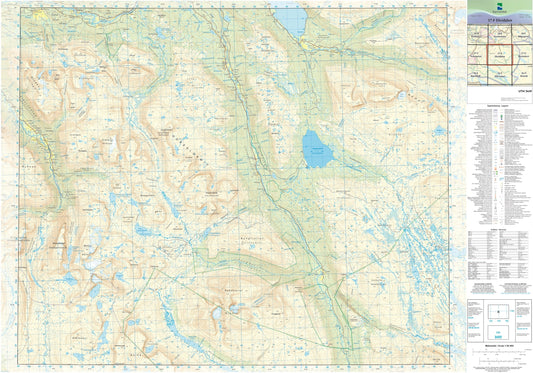 Kartverket N50 kartblad 37-F Dividalen