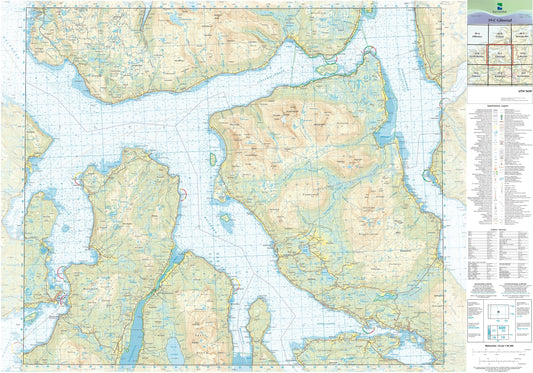 Kartverket N50 kartblad 39-C Gibostad