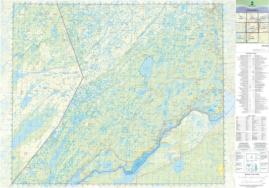 Kartverket N50 kartblad 39-K Skogfoss