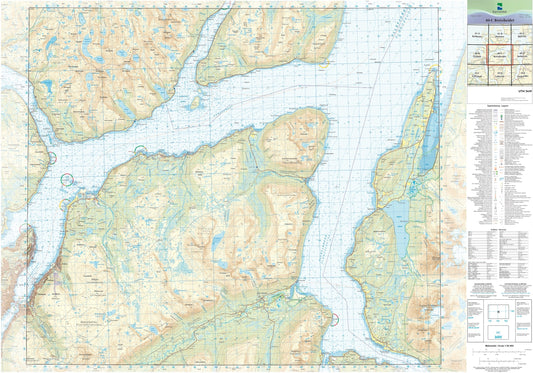 Kartverket N50 kartblad 40-C Breivikeidet
