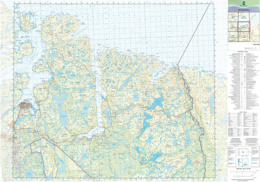 Kartverket N50 kartblad 40-M Kirkenes