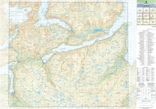 Kartverket N50 kartblad 41-E Talvik