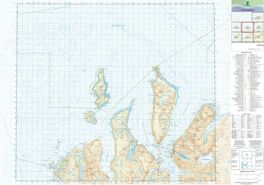 Kartverket N50 kartblad 42-C Bergsfjord