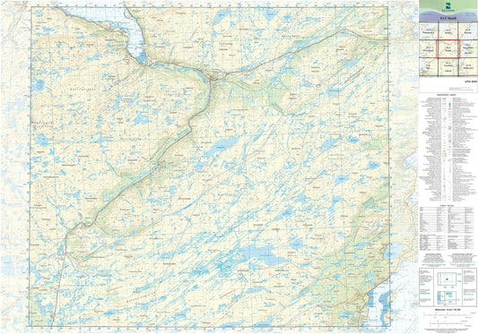 Kartverket N50 kartblad 42-F Skaidi