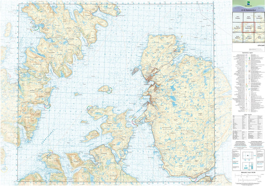 Kartverket N50 kartblad 43-B Hammerfest
