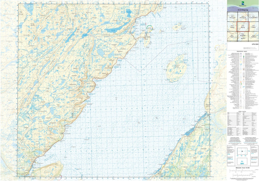 Kartverket N50 kartblad 43-D Repvåg