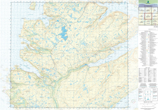 Kartverket N50 kartblad 43-F Bekkarfjord