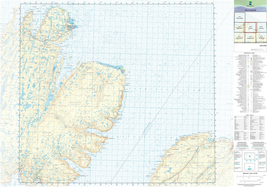 Kartverket N50 kartblad 44-G Gamvik
