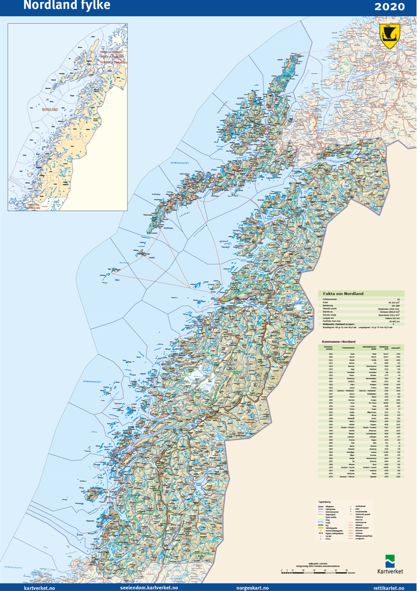 Nordland Fylkeskart