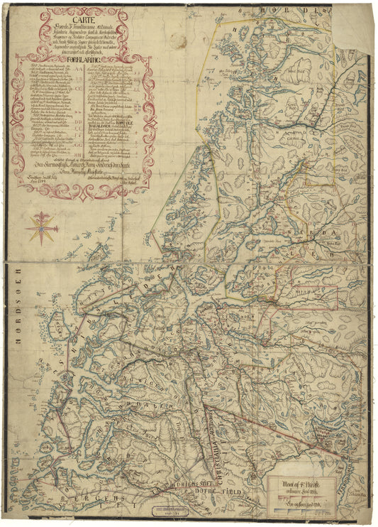 Norge 91: Carte over de 3de Trondhiemske nationale Infanteri-regiment