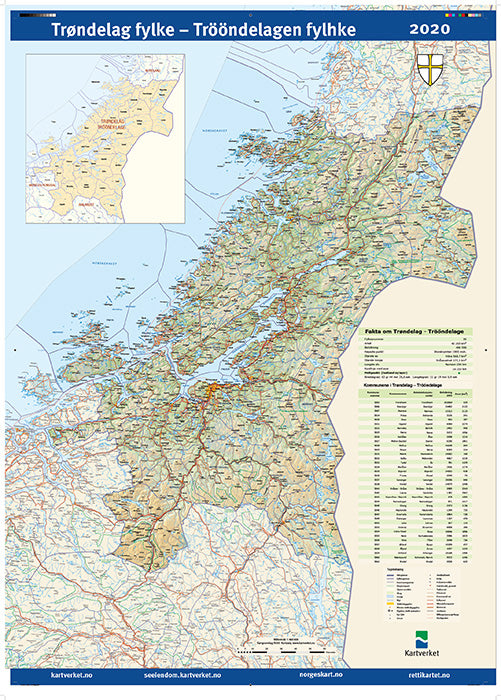 Trøndelag Fylkeskart