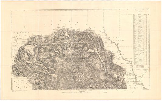 Kart over Bratsberg Amt (nord): Telemark