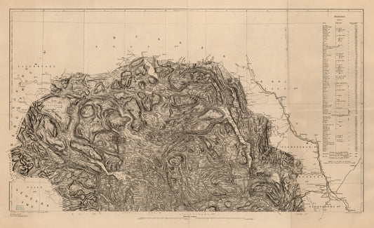 Kart over Bratsbergs amt (nord): Telemark