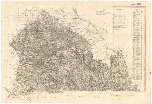 Kart over Buskerud Amt (nord): Buskerud