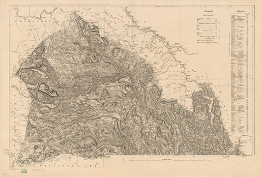Kart over Buskerud amt (nord): Buskerud