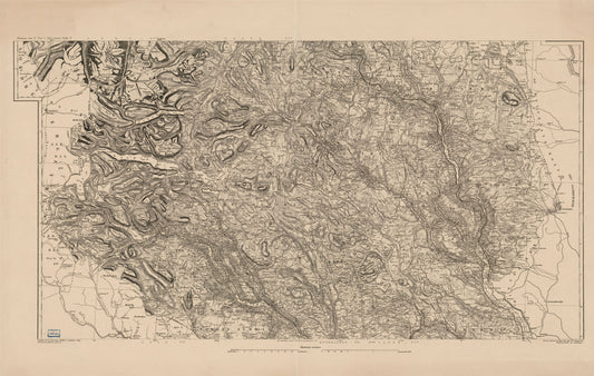 Kart over Kristians Amt (midtre): Oppland