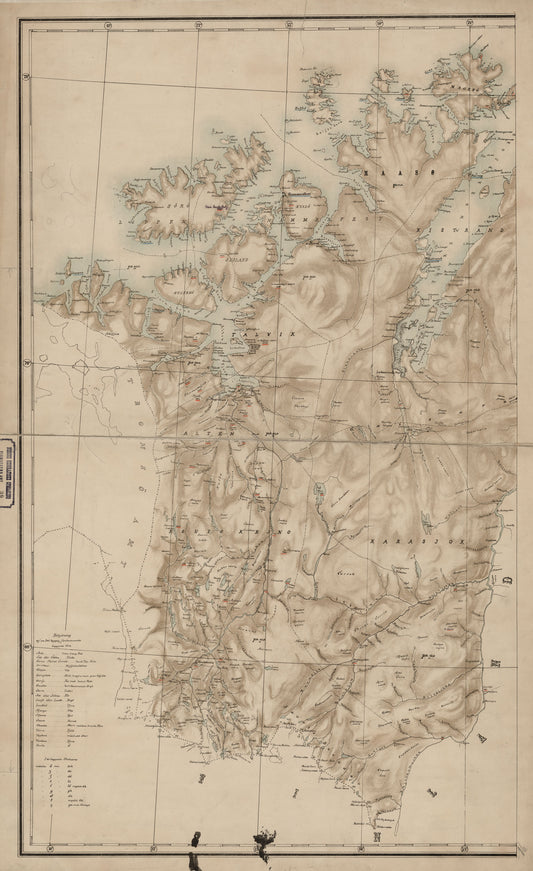 Kart over Finmarkens Amt: Finnmark