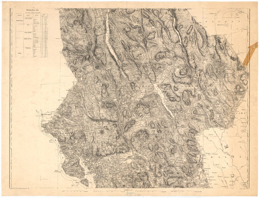 Kart over Hedemarkens Amt (midtre): Hedmark