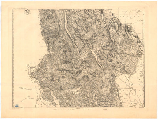 Kart over Hedemarkens Amt (midtre): Hedmark