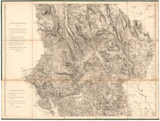 Kart over Hedemarkens Amt (midtre): Hedmark
