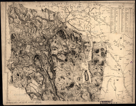Kart over Hedemarkens Amt (nordre): Hedmark