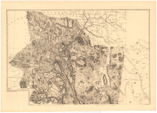 Kart over Hedemarkens Amt (nordre): Hedmark