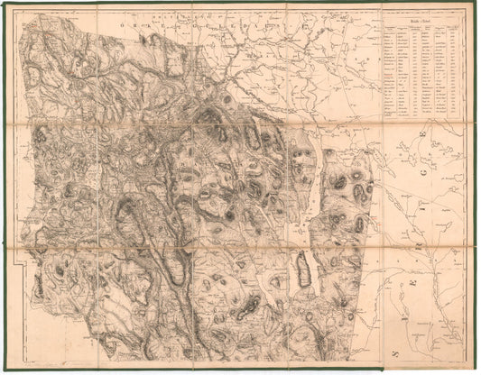 Kart over Hedemarkens Amt (nordre): Hedmark